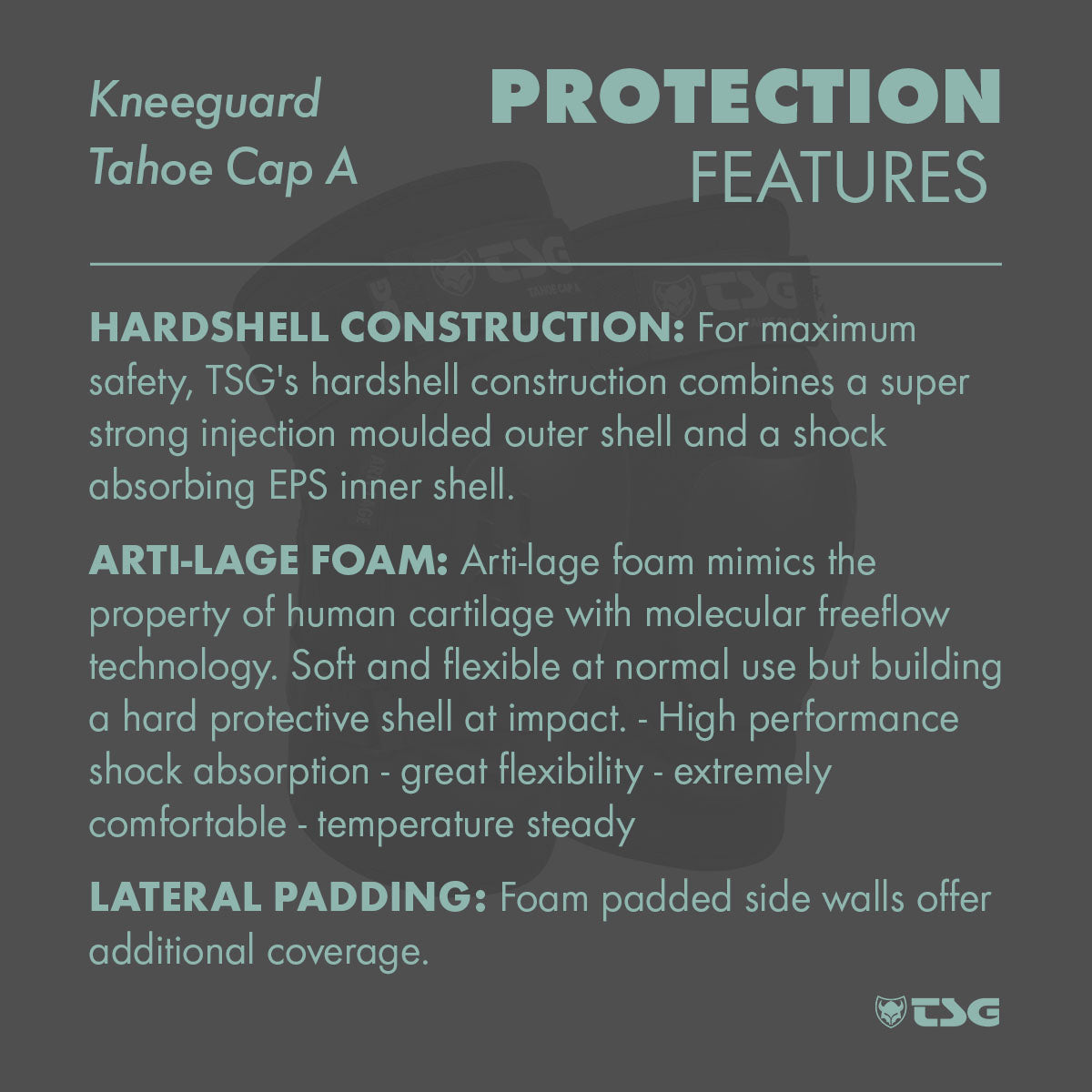 TSG Kneeguard Tahoe A - Protección Premium para las Rodillas