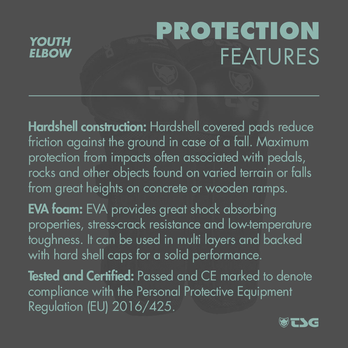 TSG Youth Elbow Protective Pads