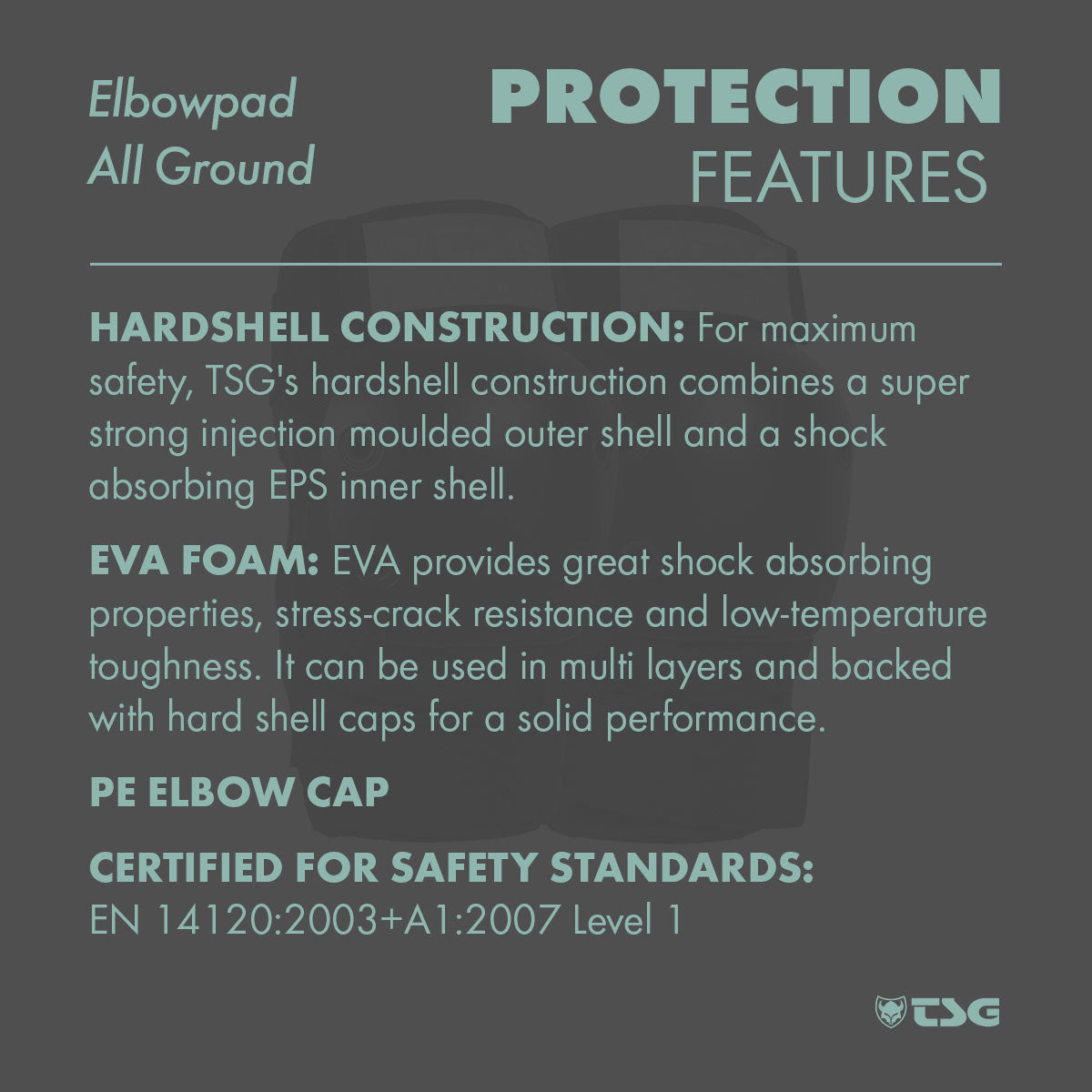 TSG All Ground Elbow Pads for Skateboarding