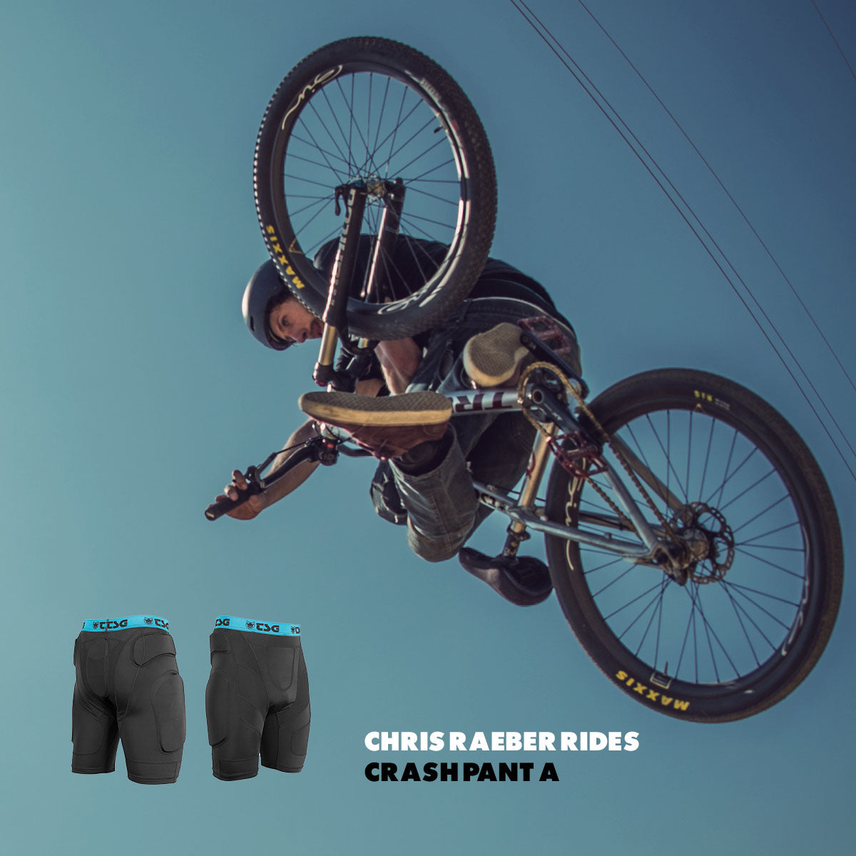 Shorts de protection TSG - Crash Pant A - Noir