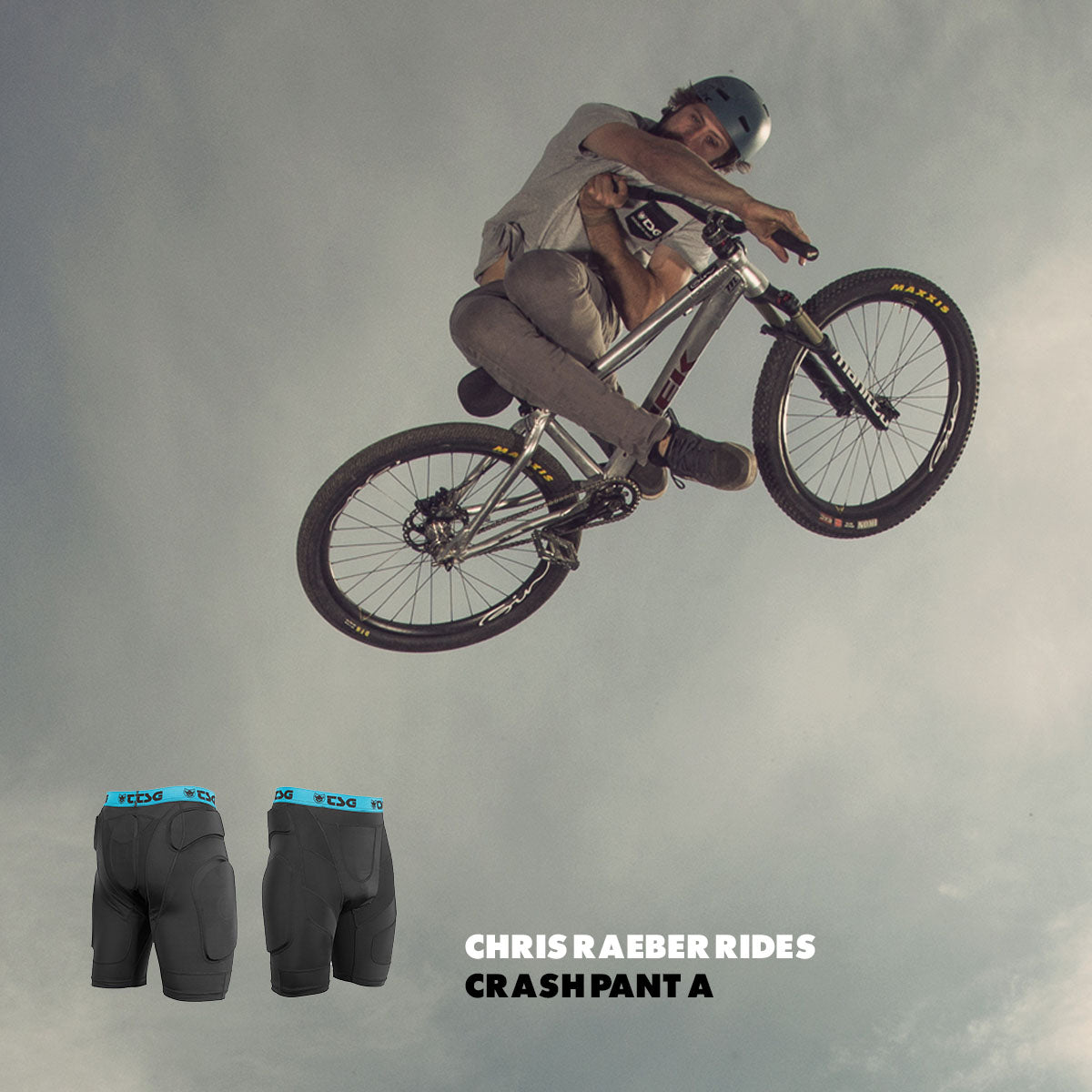 Shorts de protection TSG - Crash Pant A - Noir