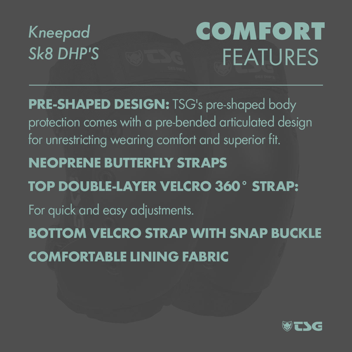 TSG Sk8 DHP Knee Pads - Premium Protection for Skateboarding