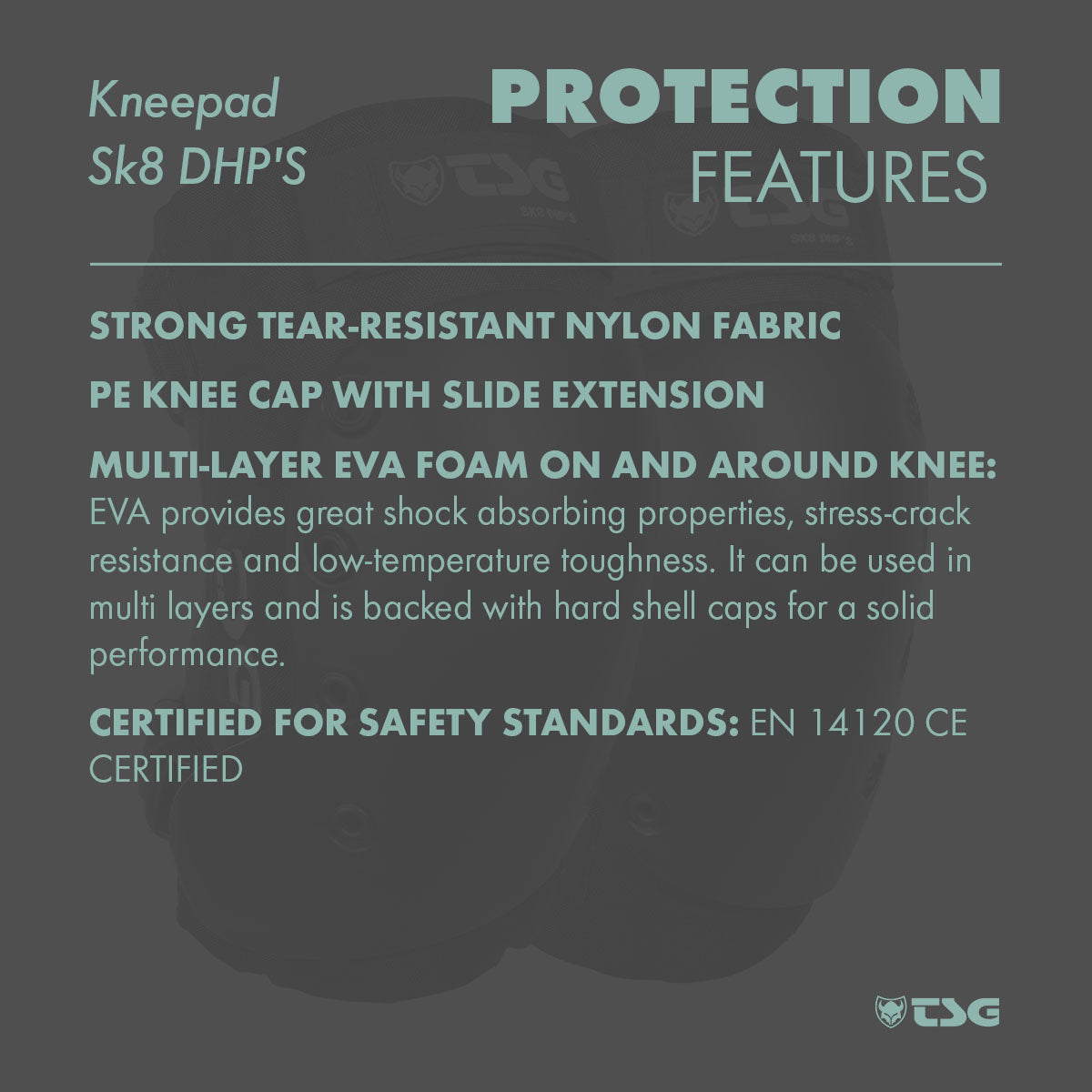 TSG Sk8 DHP Knee Pads - Premium Protection for Skateboarding
