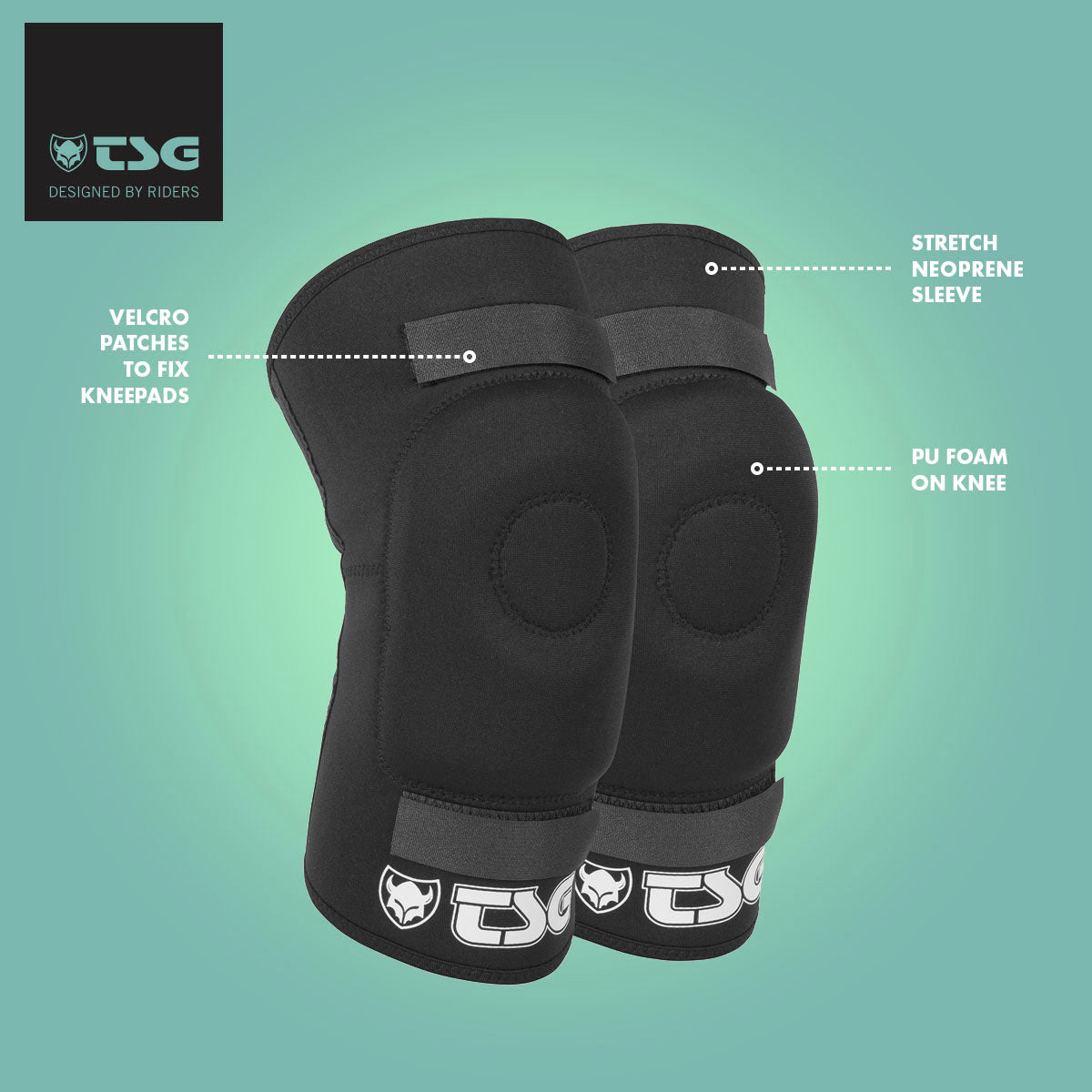 TSG Knee-Gasket Brace AD - Premium Skate Knee Pads