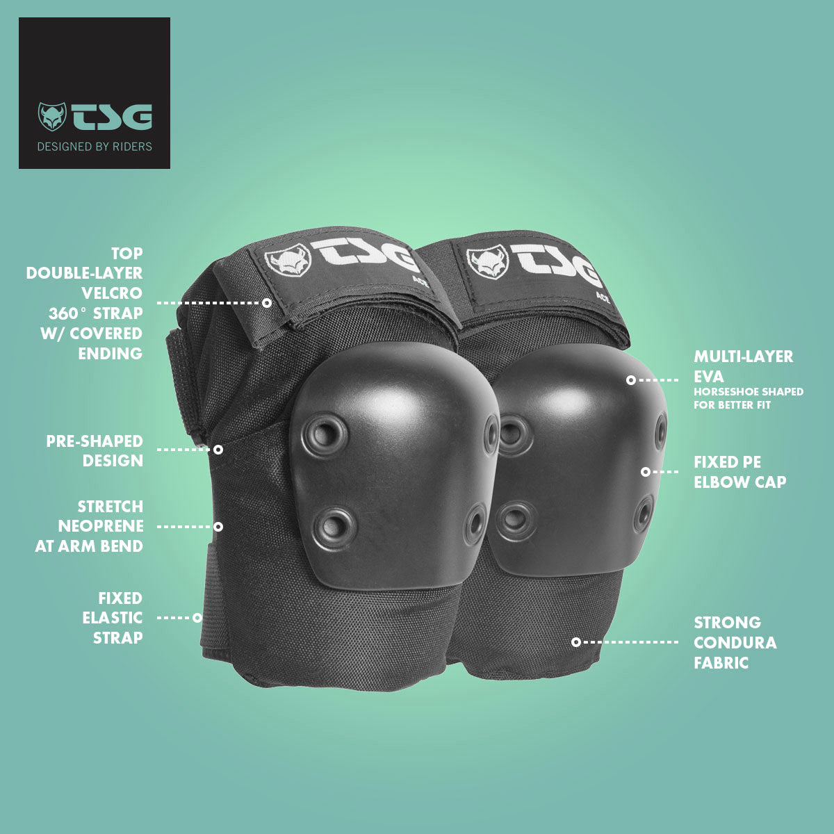 TSG Ace Elbow Pads - Premium Protection for Skaters