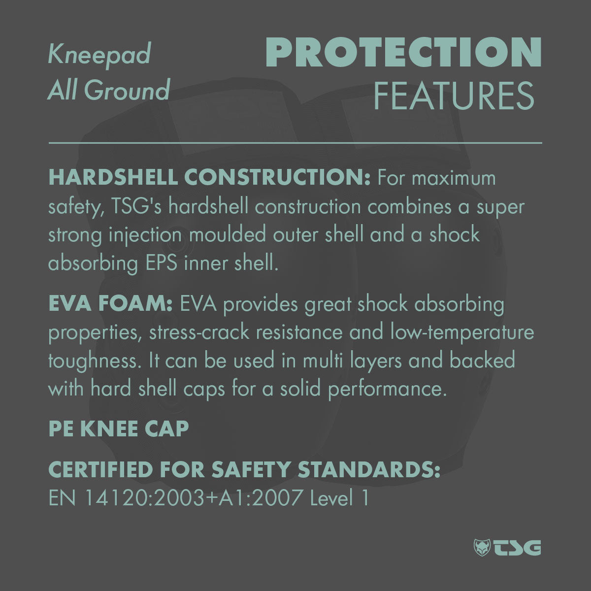 TSG - Kneepad All Ground (Skate Knee Pads) - Korvel