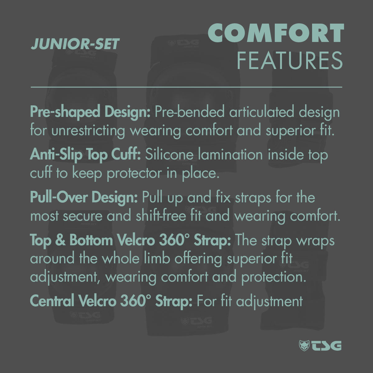 TSG Junior Protective Gear Set for Skateboarding - Korvel