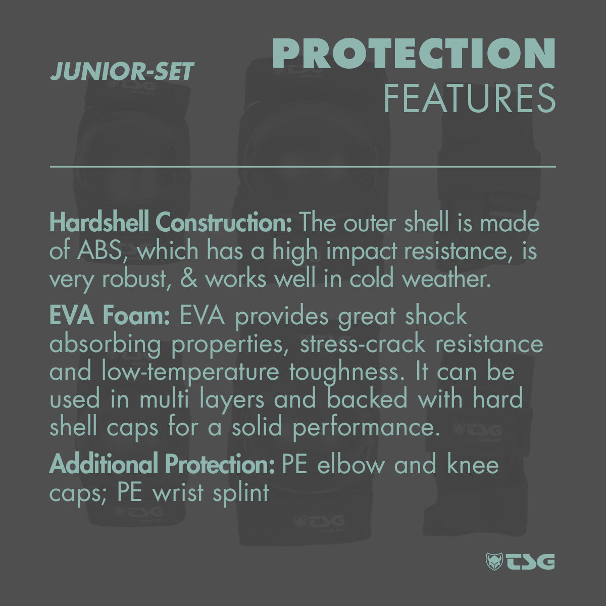 TSG Junior Protective Gear Set for Skateboarding - Korvel