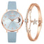 Conjunto de Reloj y Pulsera con Números de Luna