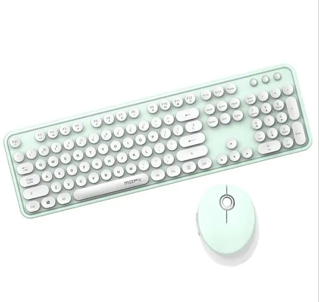 Ensemble de clavier sans fil à touches rondes