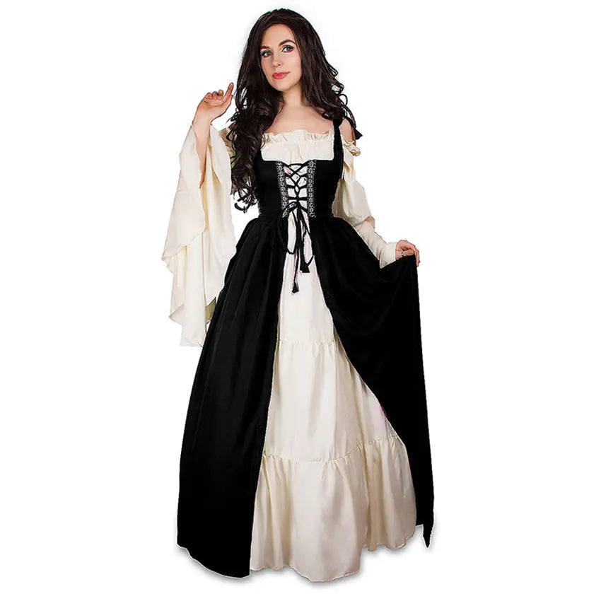 Robe de Costume Médiévale Élégante pour Événements Féminins