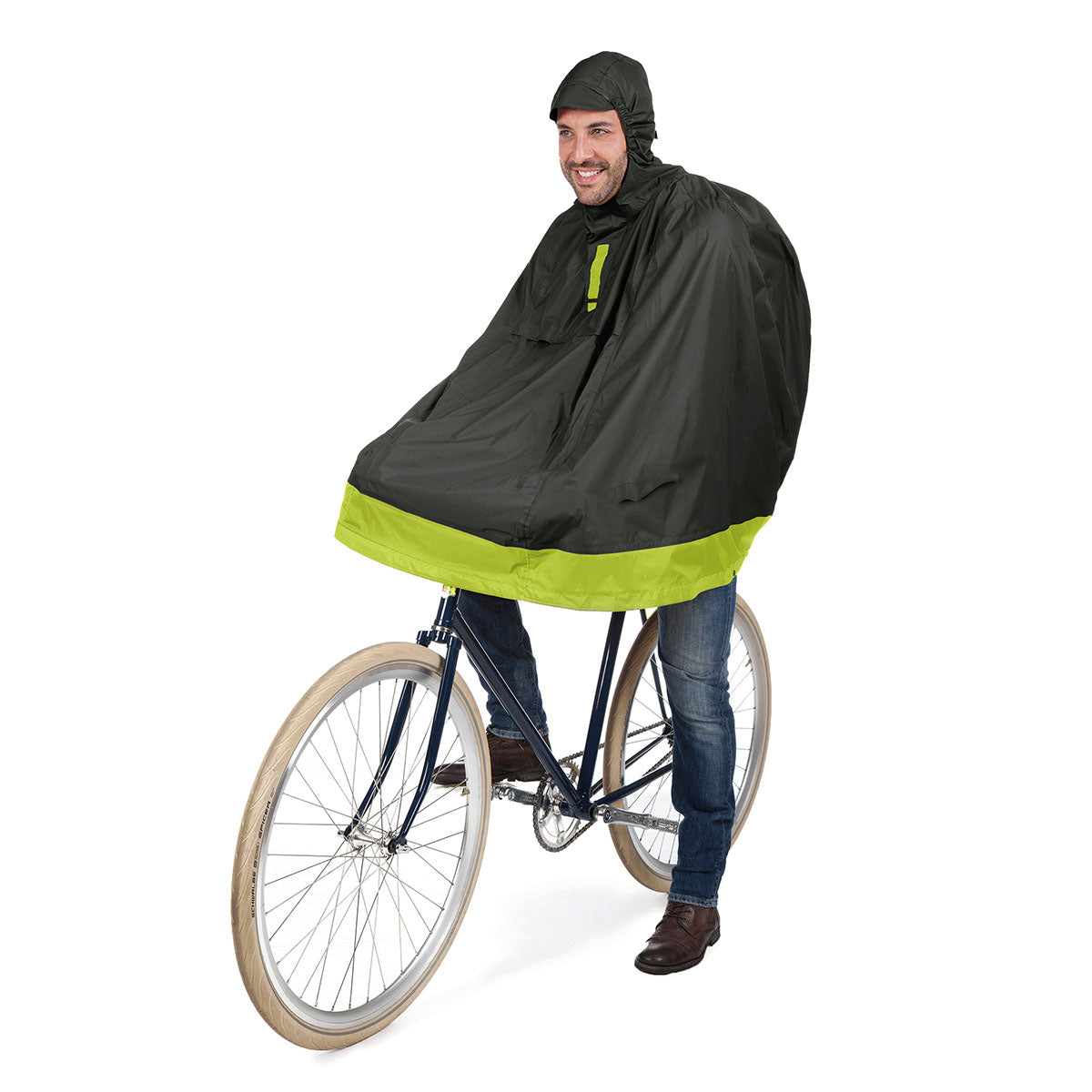 Tucano Urbano Bicycle Rain Cape - GARIBALDINA PLUS - Airborne Green