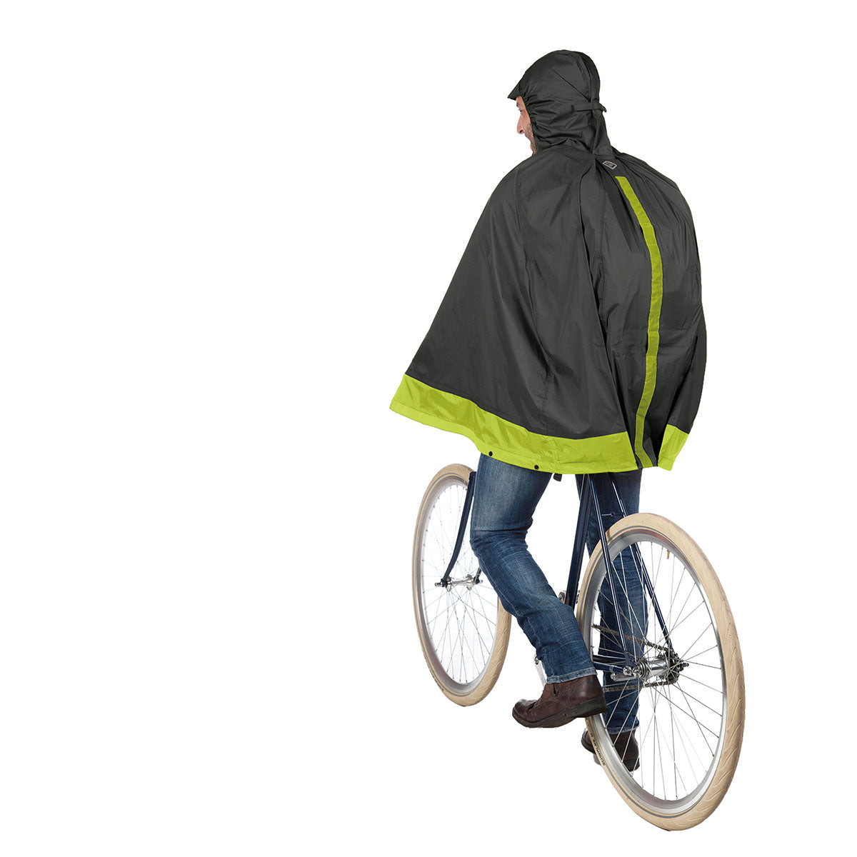 Tucano Urbano Bicycle Rain Cape - GARIBALDINA PLUS - Airborne Green