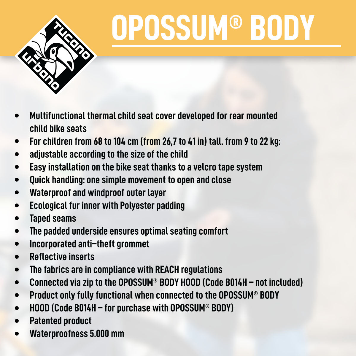 Tucano Urbano - OPOSSUM® Thermal Child Seat Cover & Hood Set - Korvel