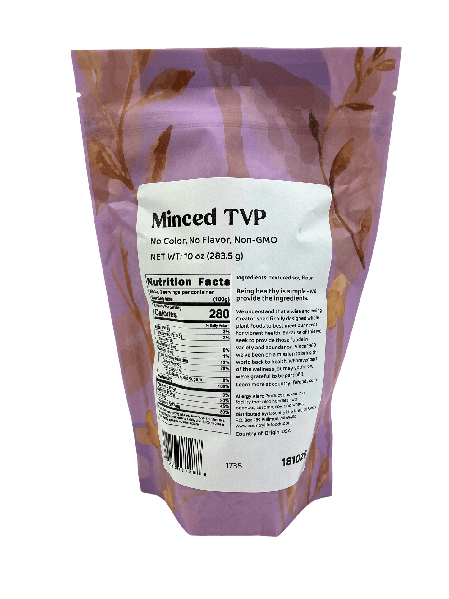 TVP Minced – Textured Vegetable Protein (Soy-Based Meat Alternative)