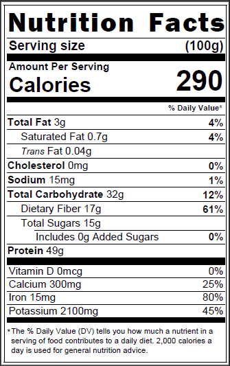 Non-GMO TVP Minced Soy Protein, 1/8" Pieces, No Additives - Korvel