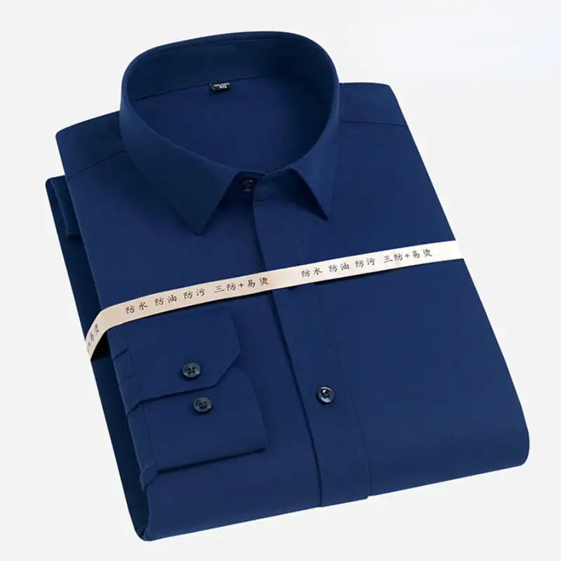 Hydrophobic Short Sleeve Business Shirt for Men