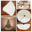 Funda de Árbol de Navidad de Terciopelo Blanco Creativo