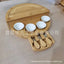 Elegant Bamboo Cheese Plate & Wooden Breadboard