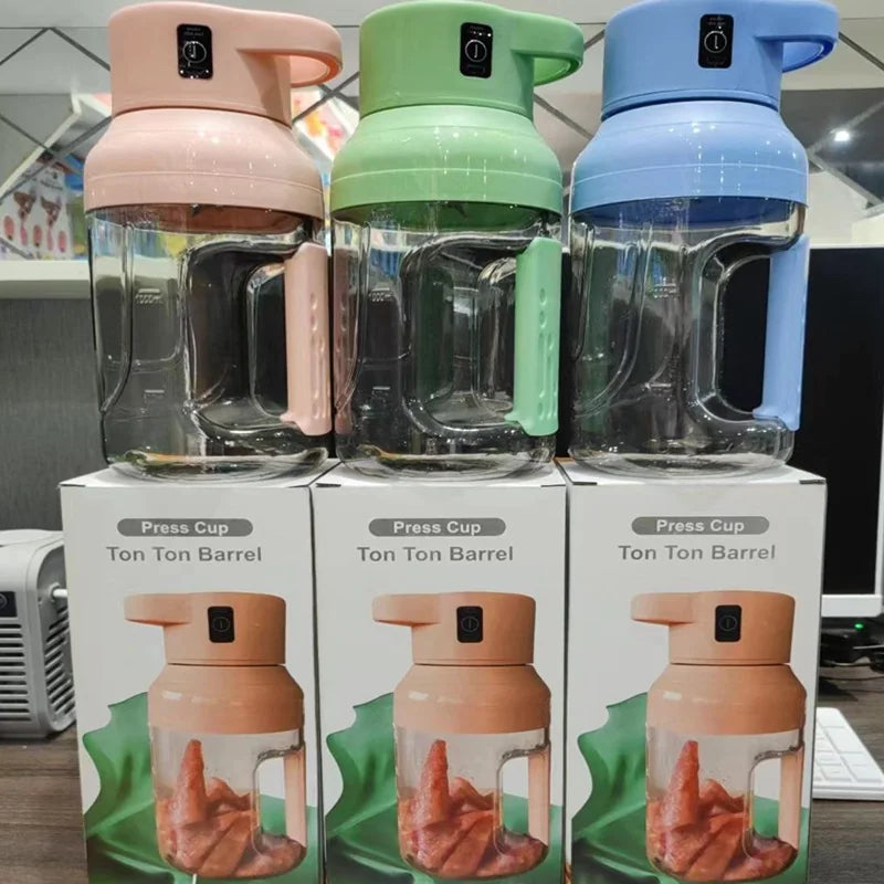 Portable Electric Juicer with 1500ml Capacity - USB Rechargeable