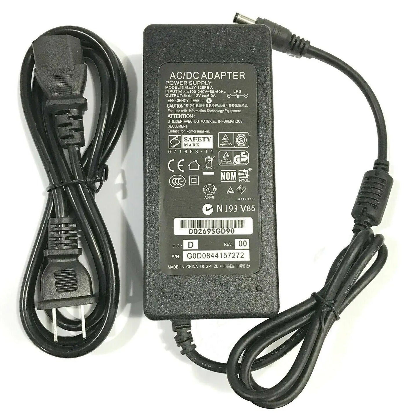 Adaptador de fuente de alimentación de 12V para luces de tira LED 5050