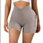 Shorts de Yoga Sin Costuras de Cintura Alta para Mujeres