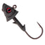 Jigs Swimbait de tungsteno puro al 97 % Reaction Tackle - Cabeza de pez realista - Paquete de 5