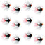 Premium Tungsten Bead Jig Flies for Tactical Nymphing - 12 Pack Size 16 - Korvel