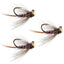 3-Pack Tungsten Bead Duracell Jigged Czech Nymphs - Size 16 for Euro Nymphing - Korvel