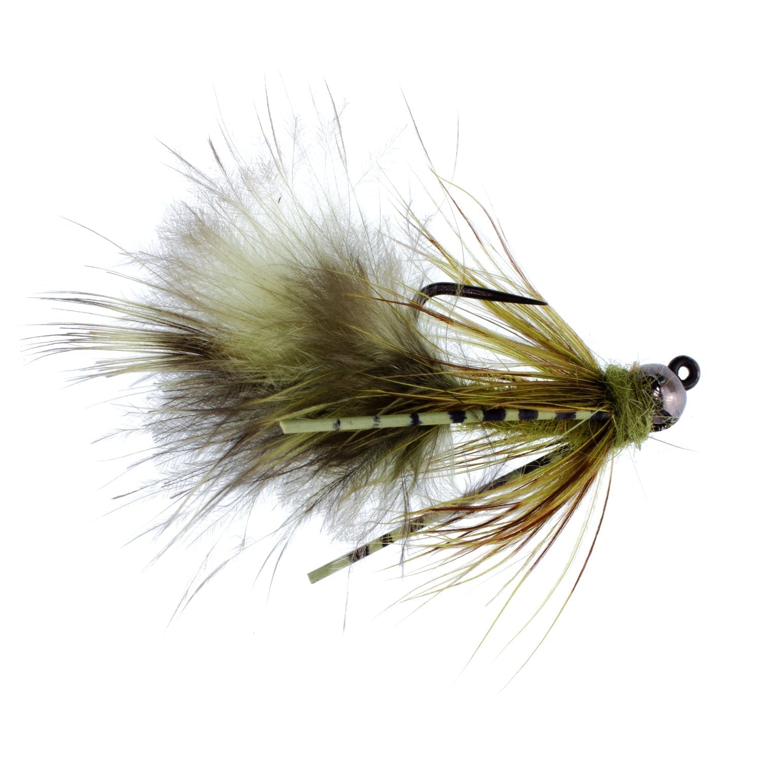 Premium Tungsten Bead Tactical Mini Bugger Czech Nymph Fly - 12 Pack Size 8 - Korvel