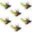 Chartreuse Mop Fly Tactical Jig - Tungsten Bead Czech Euro Nymphs (Size 14, Set of 6) - Korvel