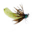 Chartreuse Mop Fly Tactical Jig - Tungsten Bead Czech Euro Nymphs (Size 14, Set of 6) - Korvel