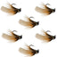 Premium Tungsten Bead Cream Mop Fly Tactical Jig - Size 14 (6 Pack) - Korvel