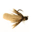 3-Pack Tactical Jig Tungsten Bead Tan Mop Flies - Size 14 Barbless Nymphs - Korvel