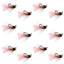 Premium Tungsten Bead Tactical Czech Nymph Flies - 12 Pack Size 16 - Korvel