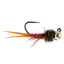 Premium Tungsten Bead Tactical Jig Flies - Copper John Red Czech Nymphs (Size 16, Set of 6) - Korvel