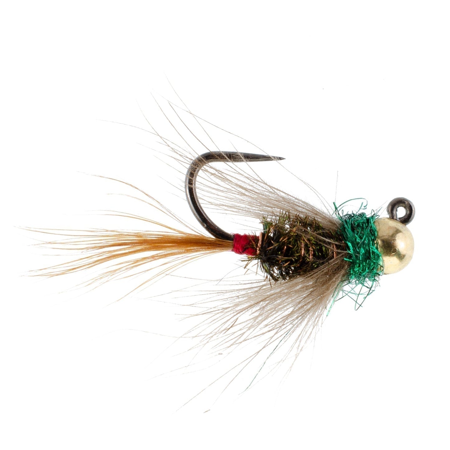 3-Pack Tactical Tungsten Bead Frenchie Nymphs - Size 12 for Euro Nymphing - Korvel