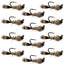 Premium Black Tungsten Bead Tactical Hares Ear Euro Nymphing Flies - 12 Pack Size 18 - Korvel