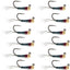 Premium Tungsten Bead Black Perdigon Tactical Jig Flies - 12 Pack Size 18 - Korvel