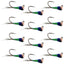 Premium Tungsten Bead Tactical Jig Nymphs - 12 Pack Size 18 for Euro Fishing - Korvel