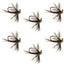 Premium Tungsten Bead Pheasant Tail Tactical Jig Flies - 6 Pack Size 14 - Korvel