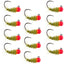 Premium Tungsten Bead Walt's Worm Jig Tactical Nymph Flies - 12 Pack Size 12 - Korvel