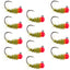 Premium Tungsten Bead Walt's Worm Jig for Tactical Euro Nymphing - 12 Pack Size 16 - Korvel