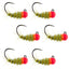 Premium Tungsten Bead Walt's Worm Jig Tactical Nymphs - Set of 6 Size 12 - Korvel