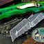 Premium Custom Damascus Steel Tanto Folding Knife - Ultimate Tactical Companion for Survival & Adventure | KBS Knives - Korvel