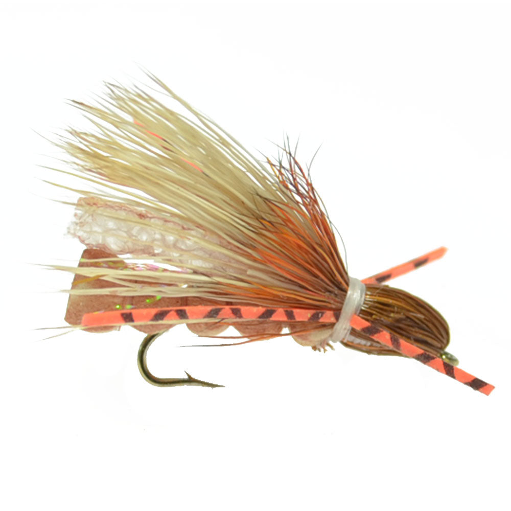 Tan Foam Golden Stone - Stonefly Dry Fly - Size 10 (Pack of 6)