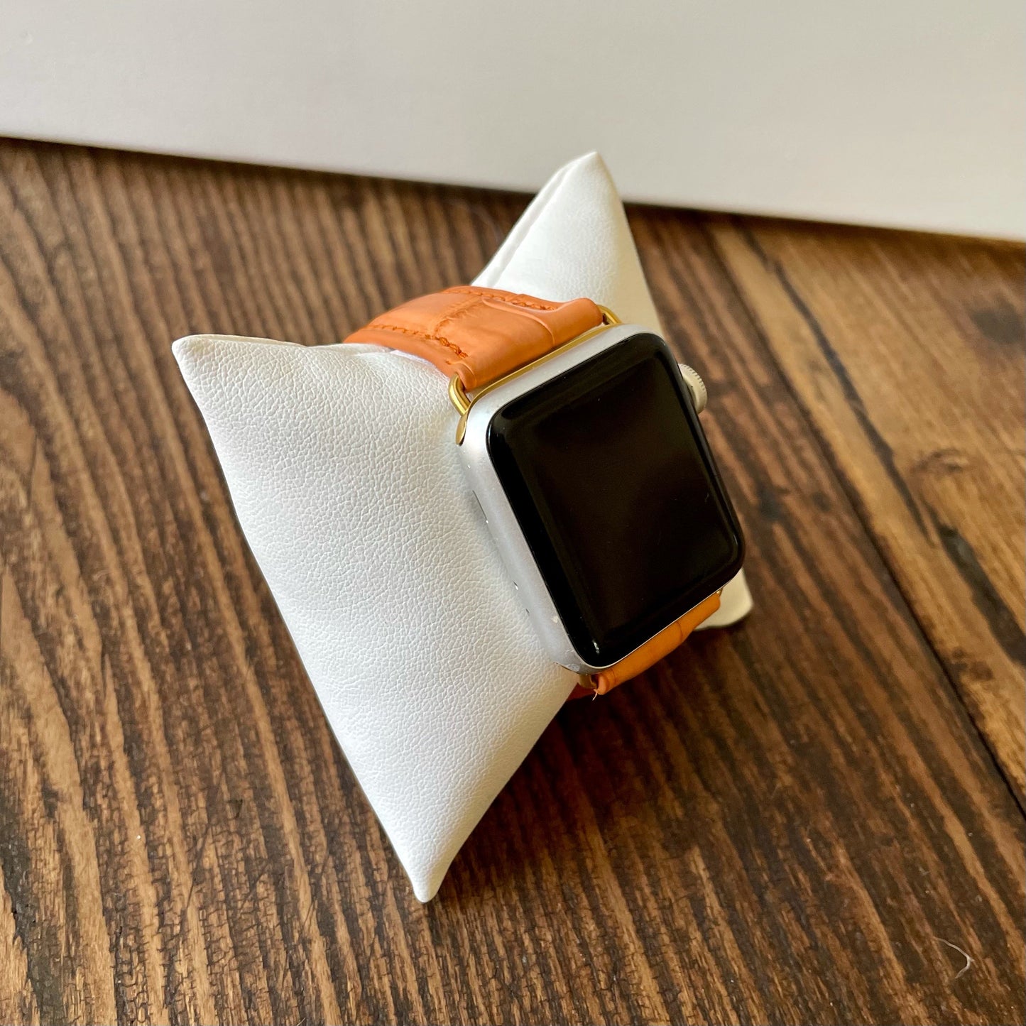 Bracelet Apple Watch Alligator Mat Tangerine