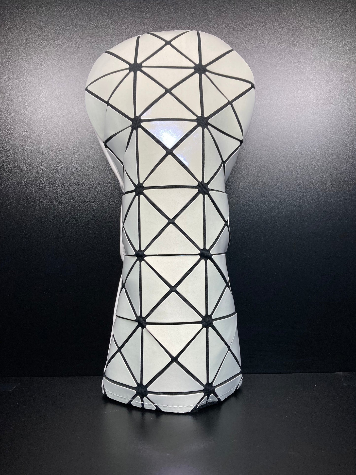 Fundas para cabeza con patrones iridiscentes de tangram