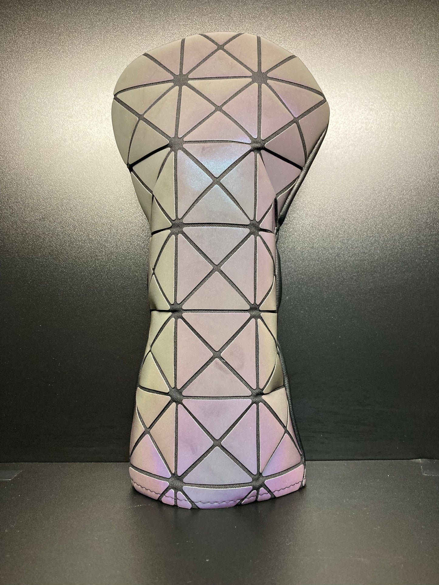 Fundas para cabeza con patrones iridiscentes de tangram