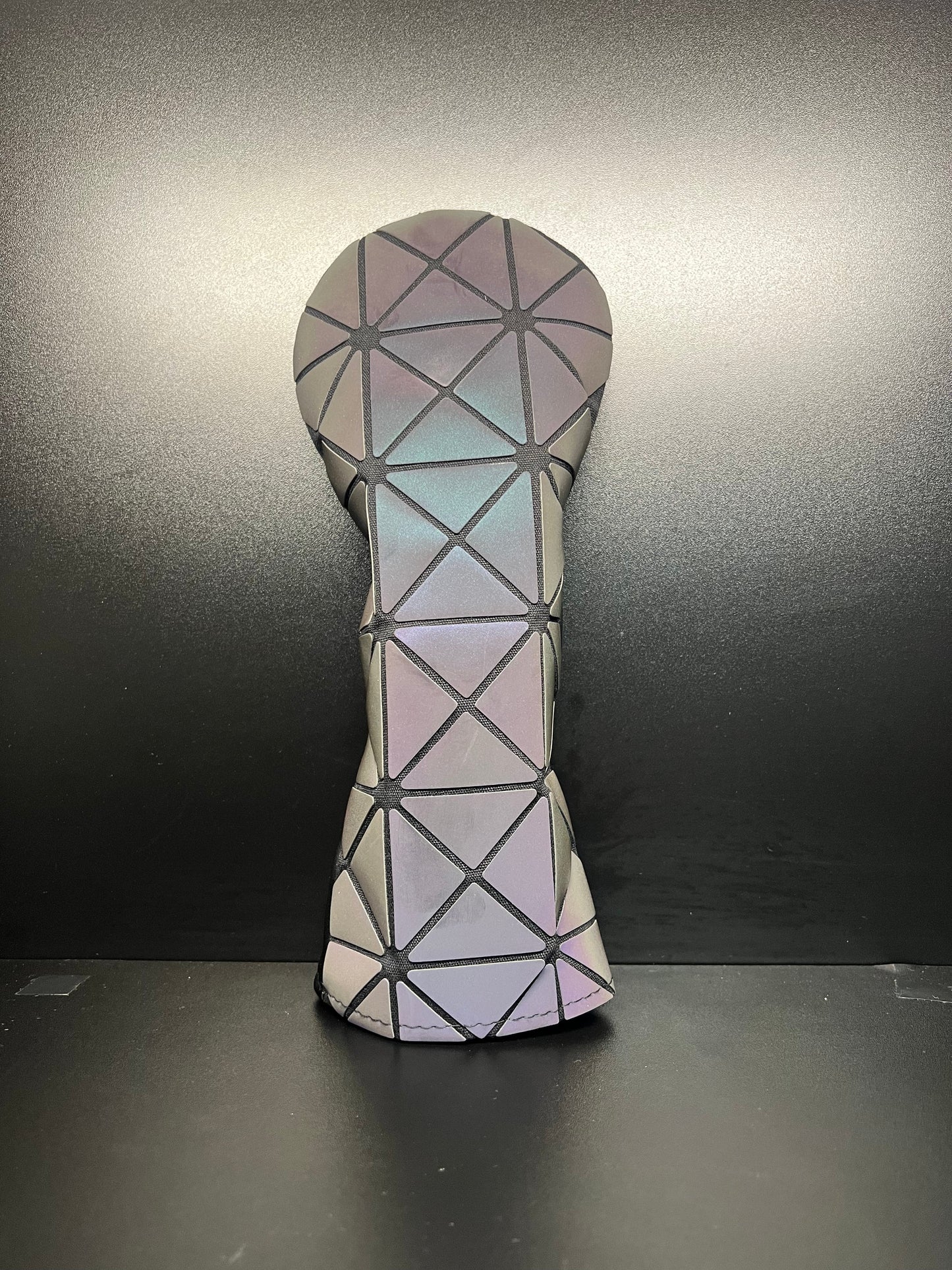 Fundas para cabeza con patrones iridiscentes de tangram